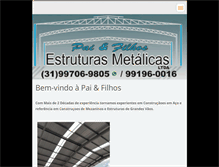 Tablet Screenshot of paiefilhosestruturasmetalicas.com